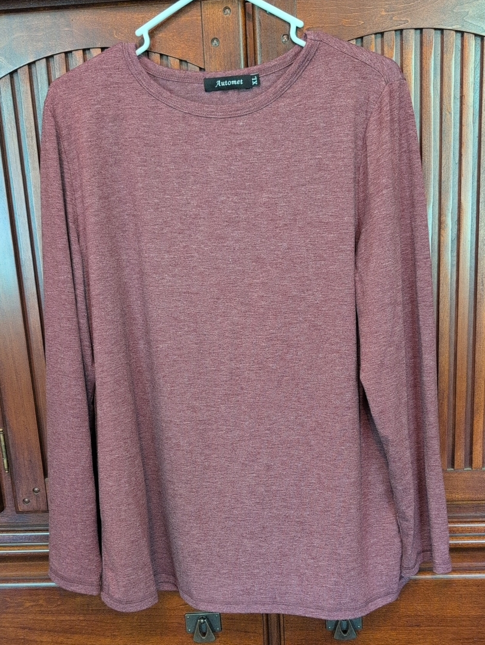 Austomet Maroon Long Sleeve Tee